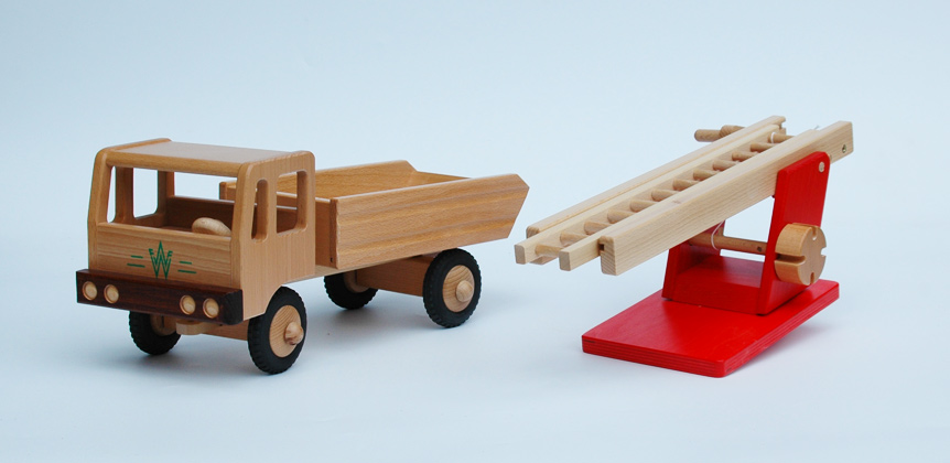 Kipper und Feuerwehr