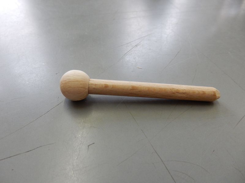 Holzdübel mit Kugelkopf 6 x 60 mm - Werdauer Holzspielzeug