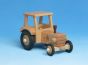 Traktor mit Dach aus Holz. Kombinierbar mit allen Anhängern unseres Sortiments